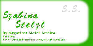 szabina stelzl business card